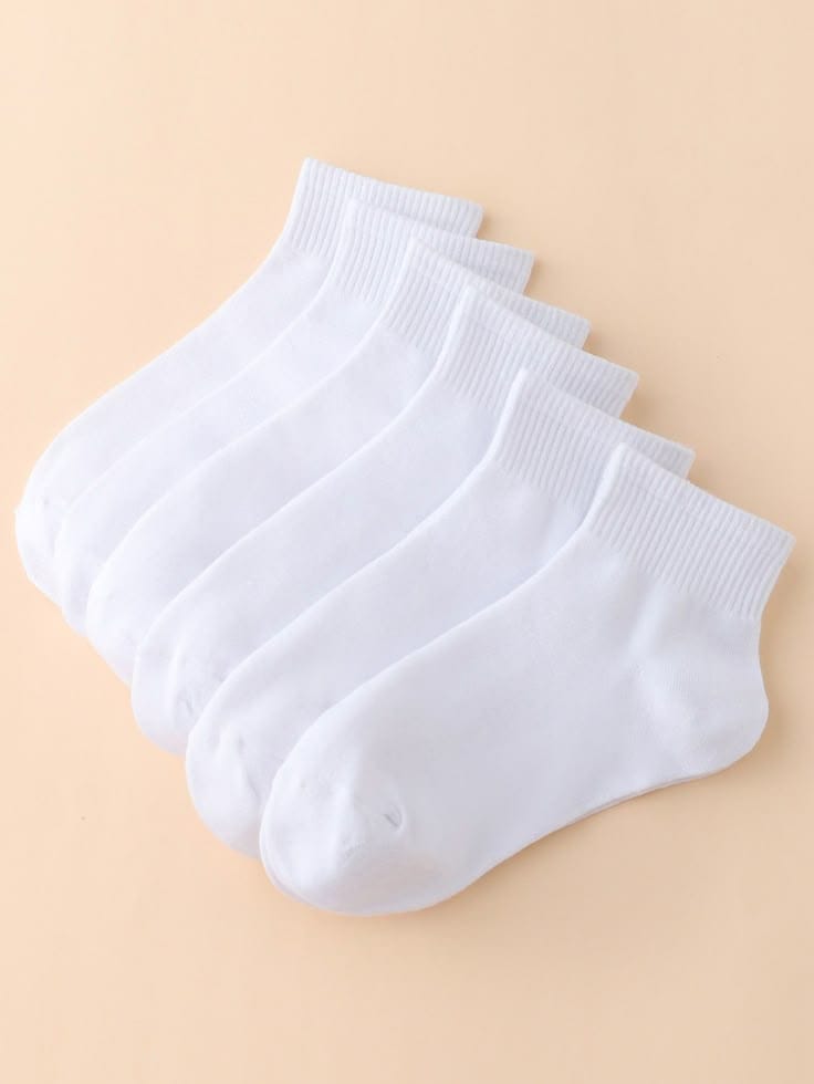 Medias Tobilleras Blancas Premium para Niños