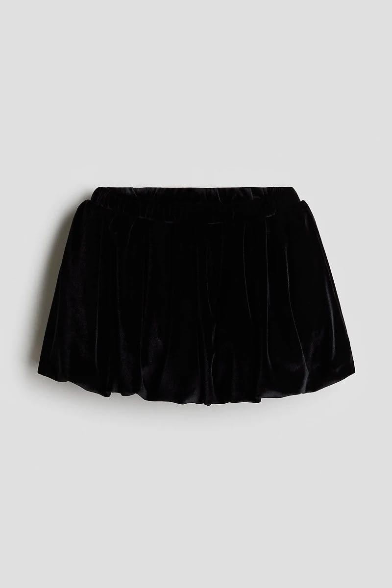 Falda Bombacho Terciopelo Noir