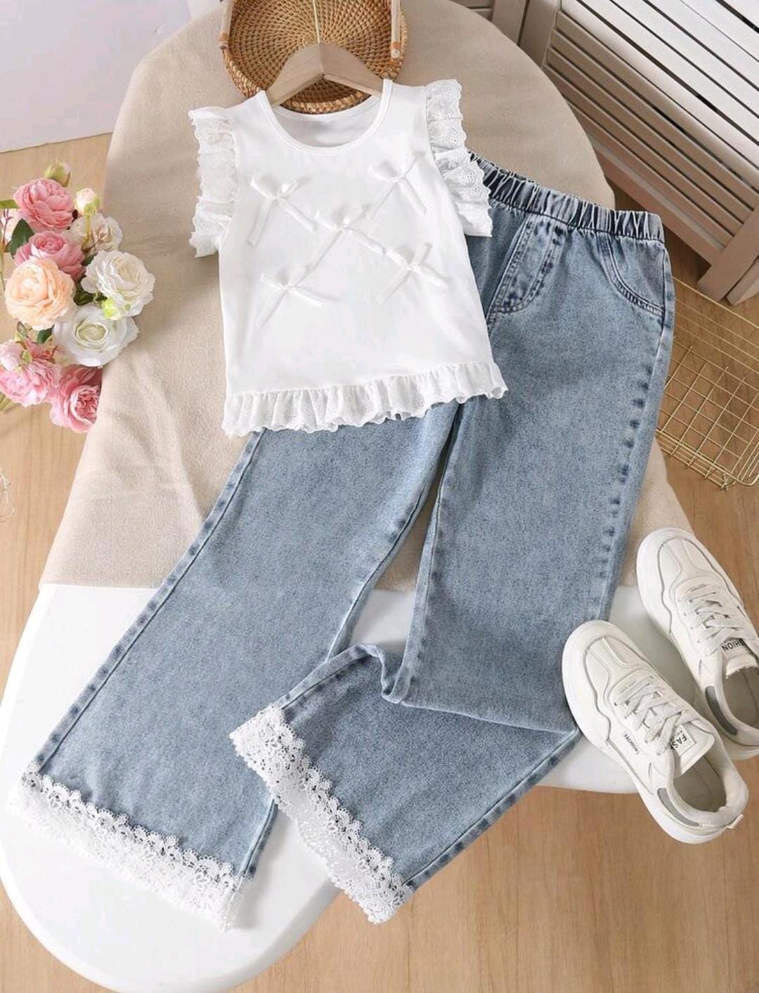 Conjunto Encanto Denim & Encaje