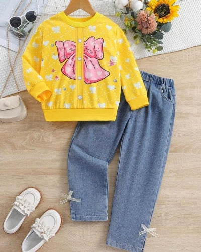 Conjunto Brillo Amarillo Fashion