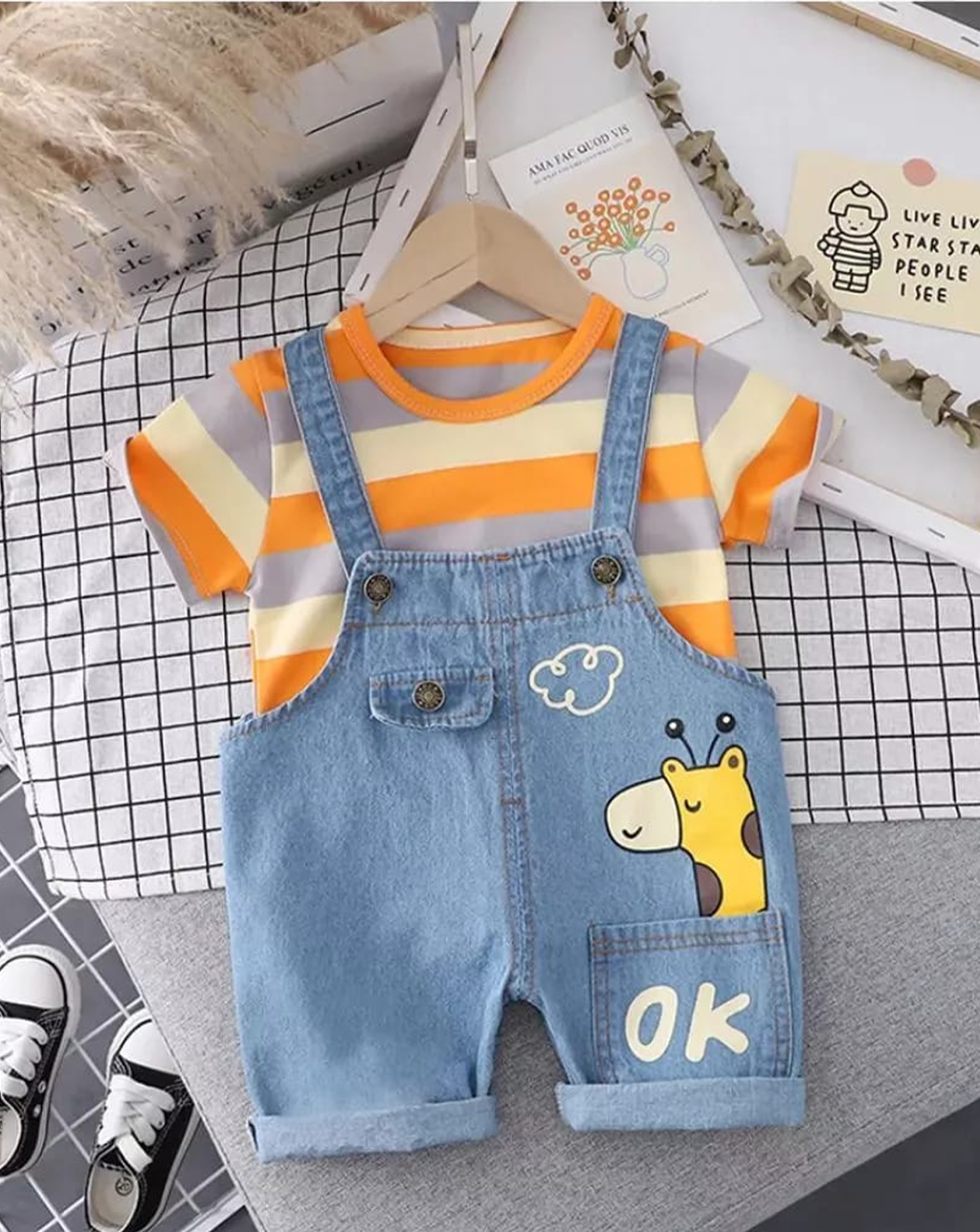 Overall con camiseta