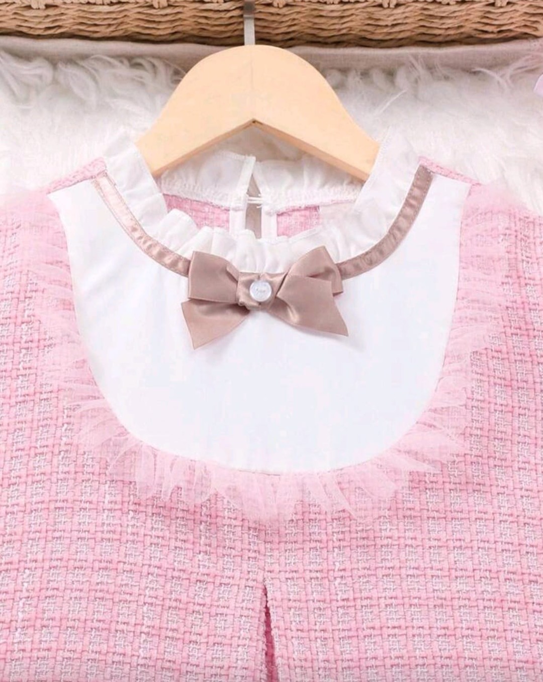 Vestido Manga Larga Rosado