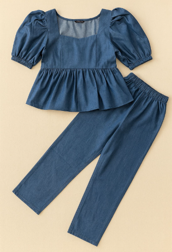 Conjunto Denim Índigo – Colección Brisa Urbana