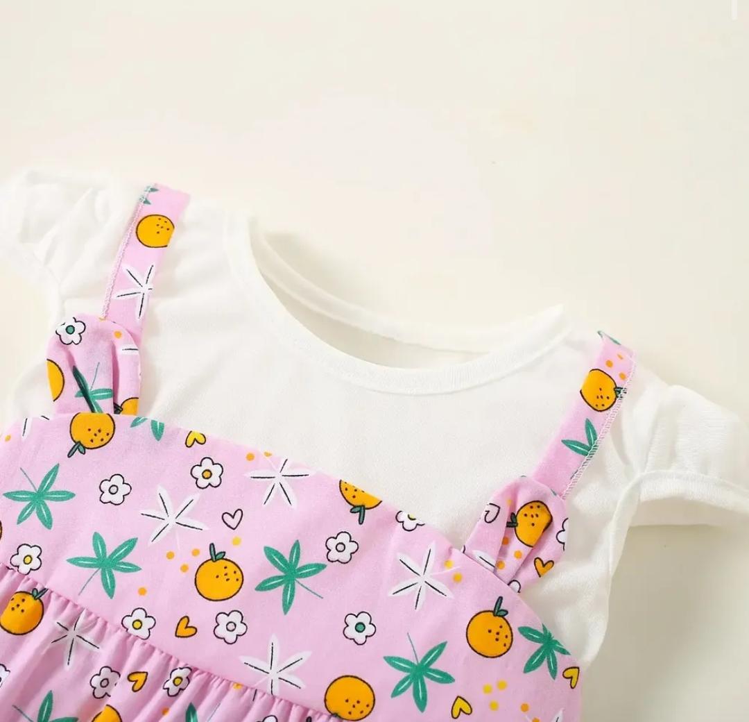 Vestido Infantil Dulce Naranjita