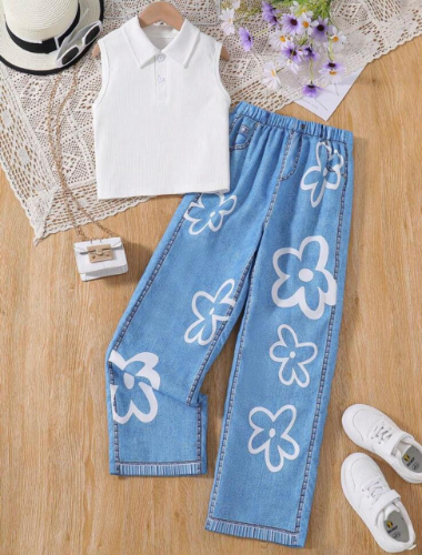 Conjunto Infantil Flores del Cielo
