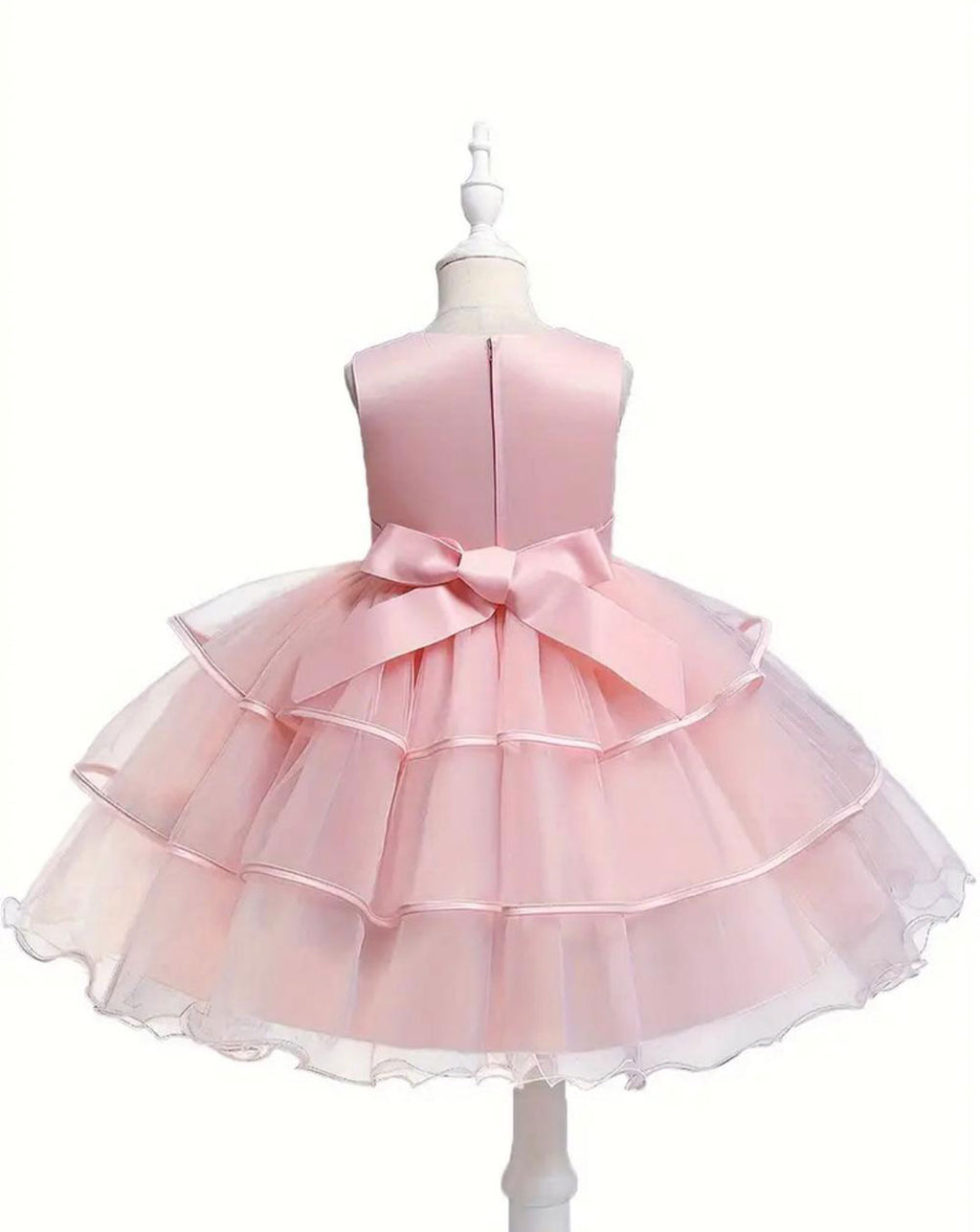 Vestido Elegante Rosa Flores