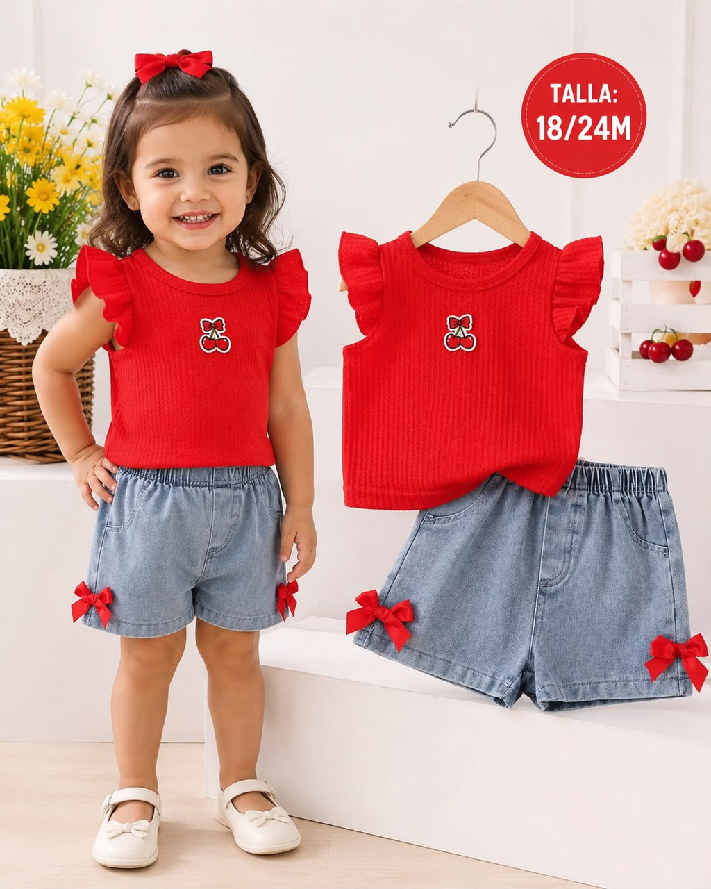 CONJUNTO “DULCE CEREZA” DENIM