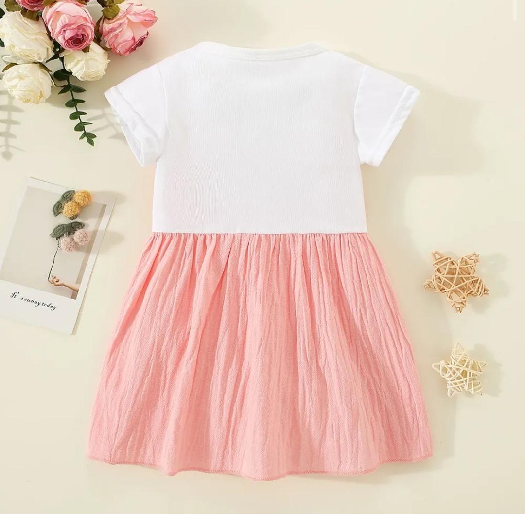 Vestido salmón moñitos