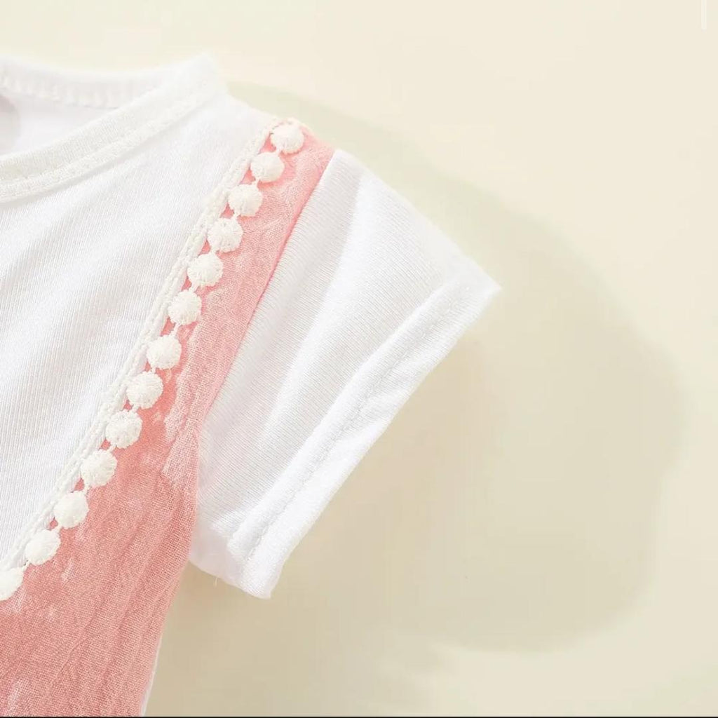 Vestido salmón moñitos