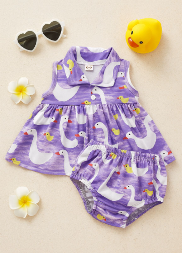 Conjunto Cisnes Encantados Lavanda