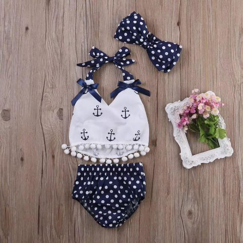 Conjunto Marinero Lunares