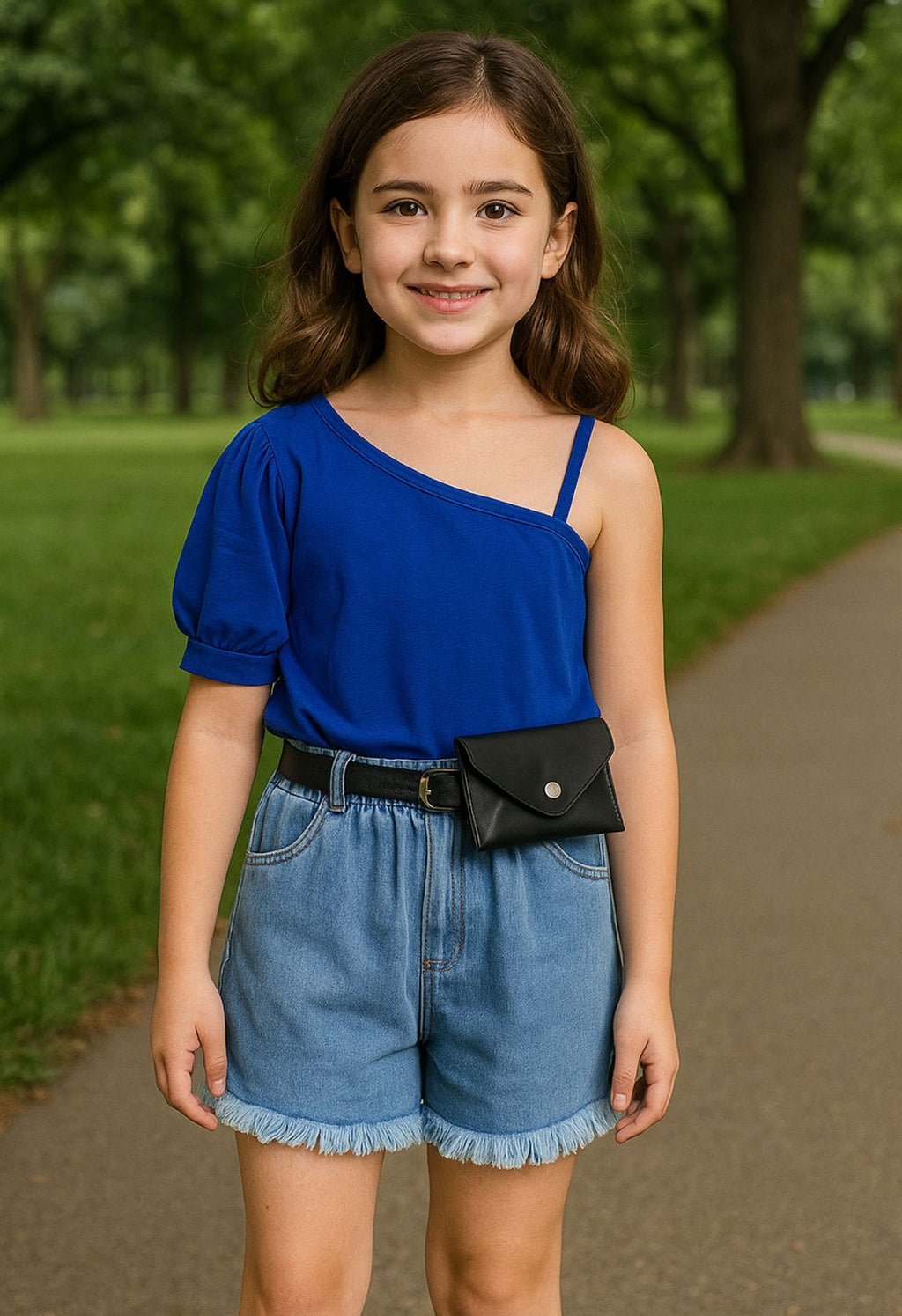 Conjunto Azul Urbano Chic