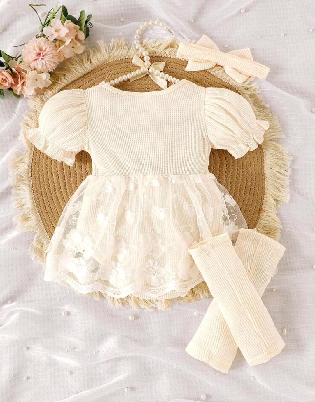 Vestido bebe niña bautizo