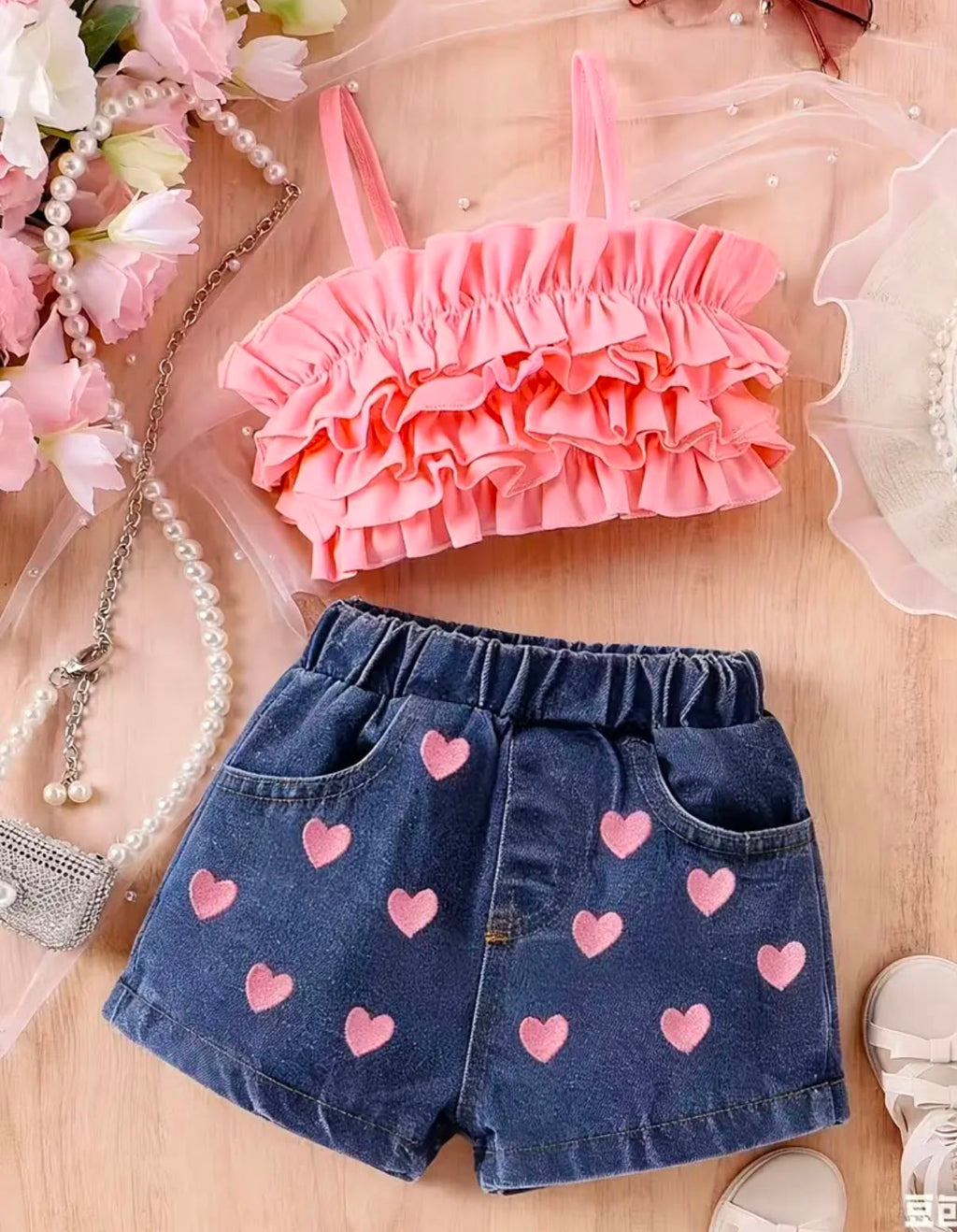 Conjunto Infantil "Dulces Corazones"