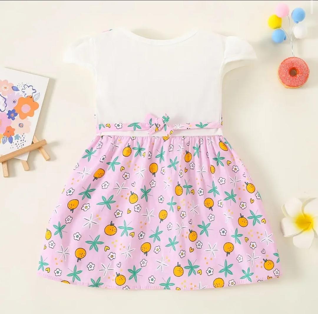Vestido Infantil Dulce Naranjita