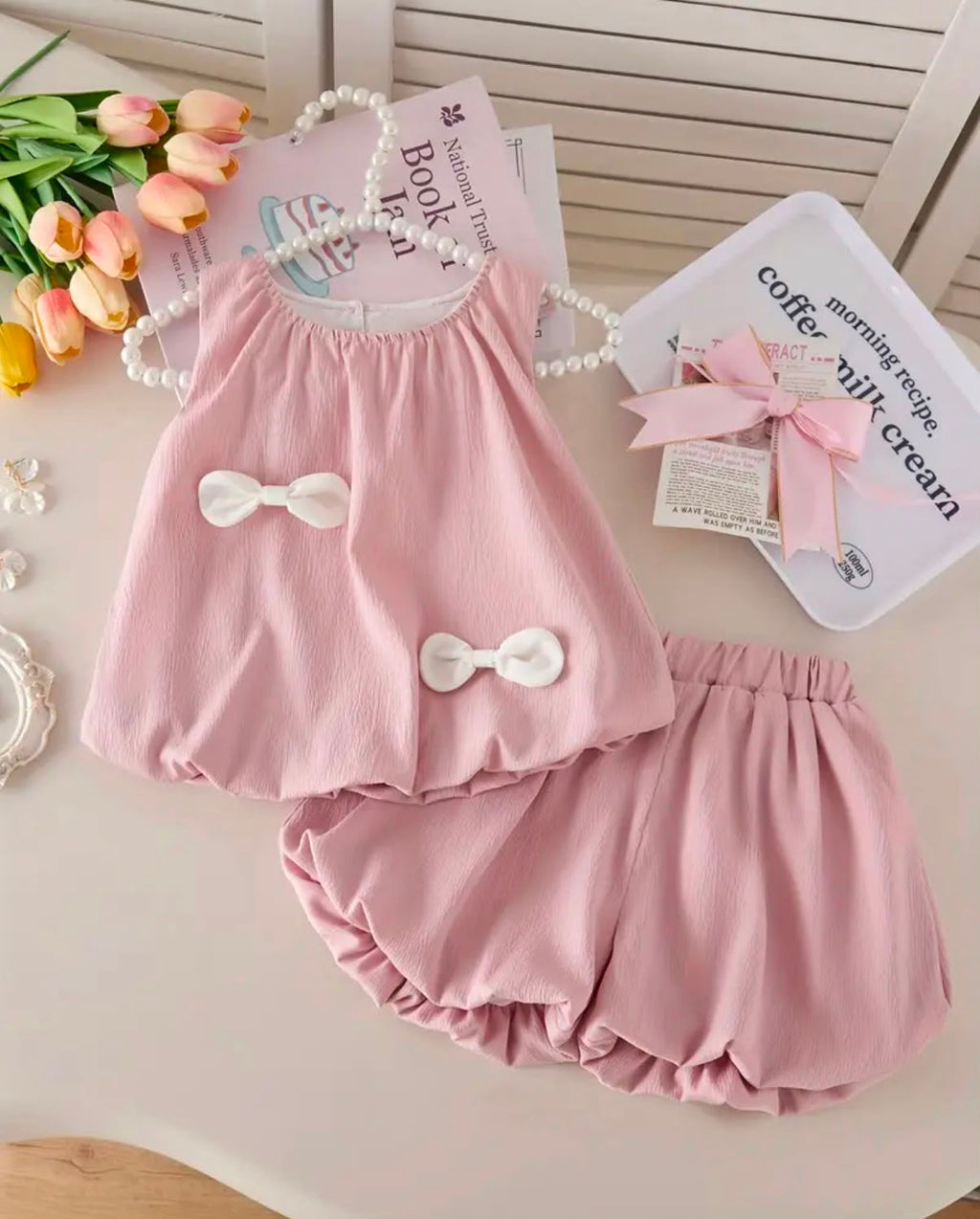 Conjunto Pink Coquette Bows