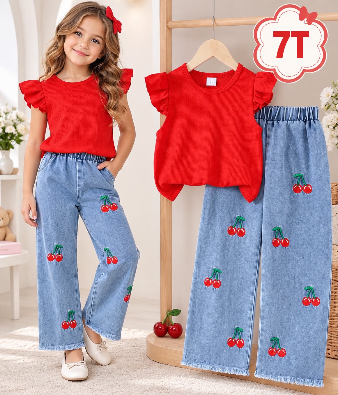Conjunto Infantil "Cerecita Chic"