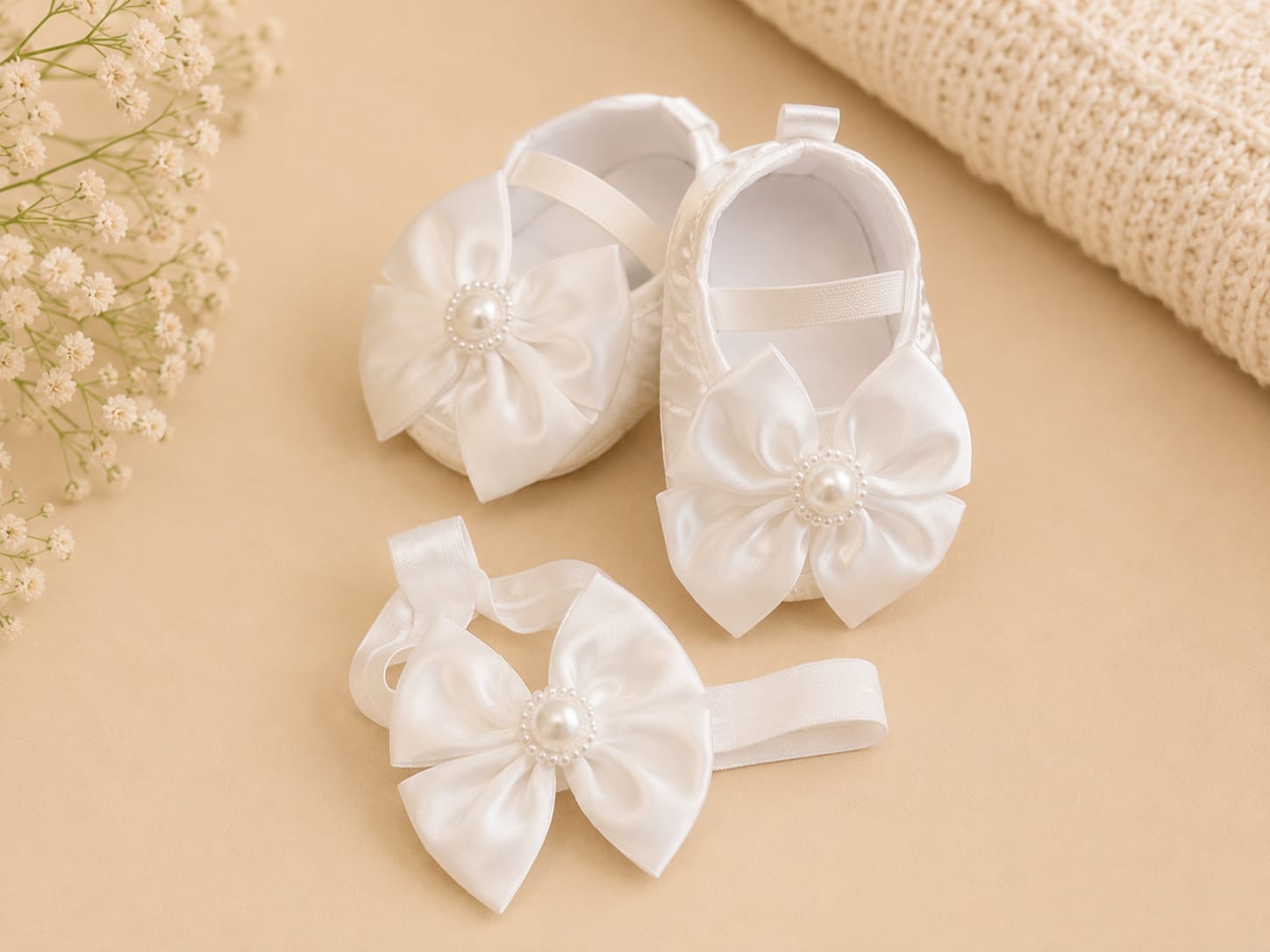 Set Baletas y Diadema Perla Real