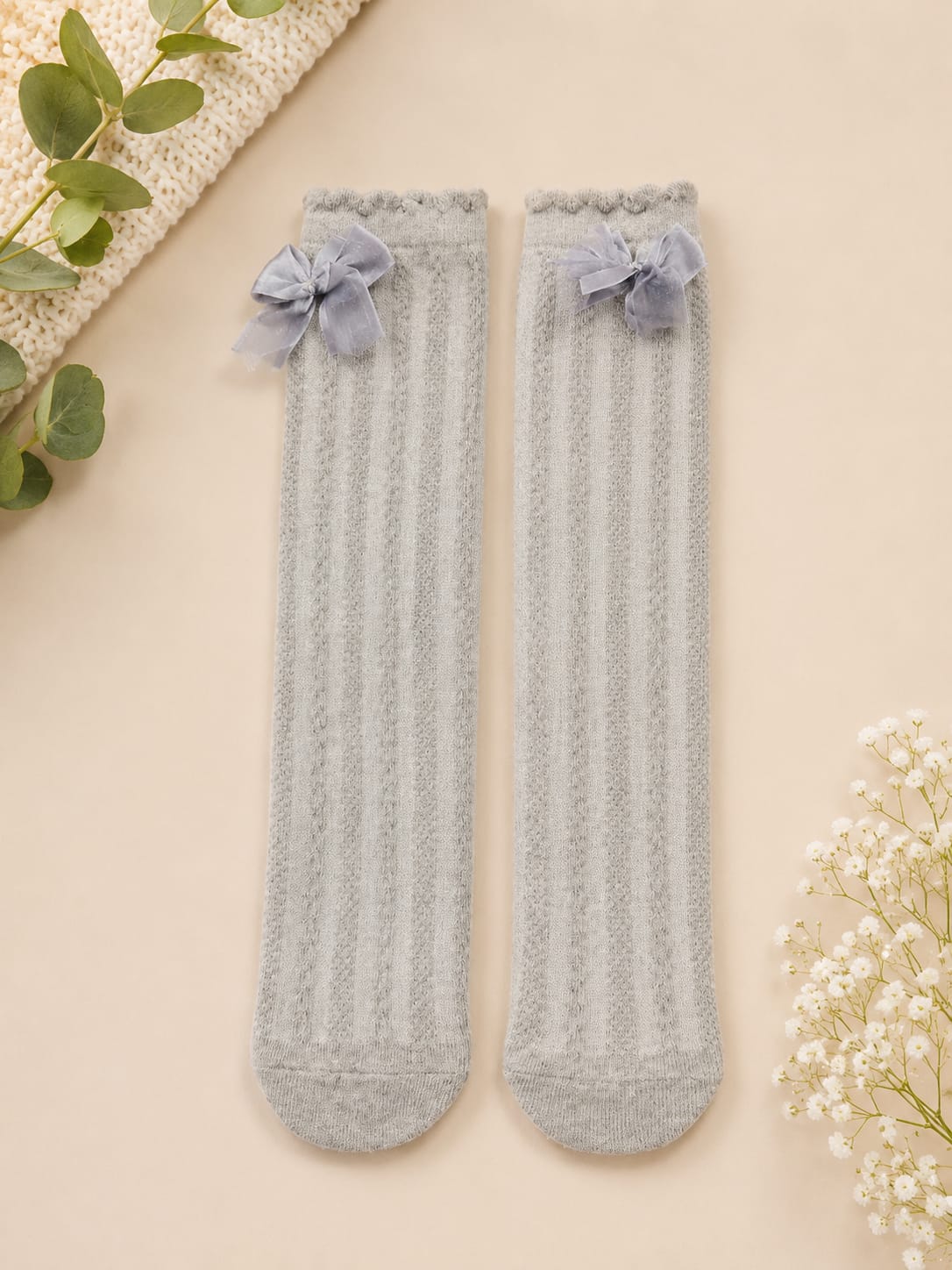 Medias Altas Canalé Elegance con Lazo