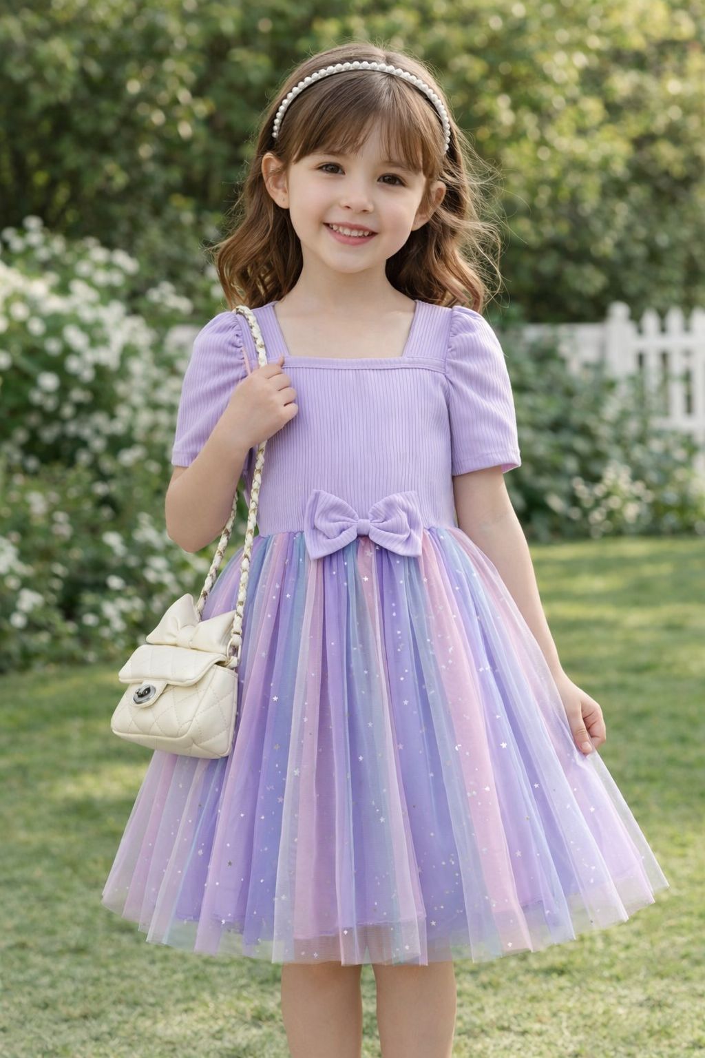 Vestido Encanto Estelar Lavanda