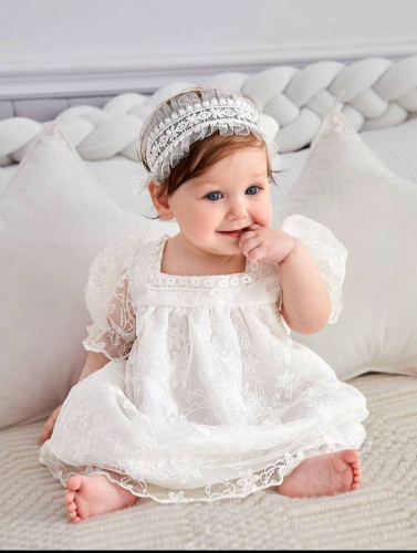 Vestido Encanto de Encaje tipo bautizo