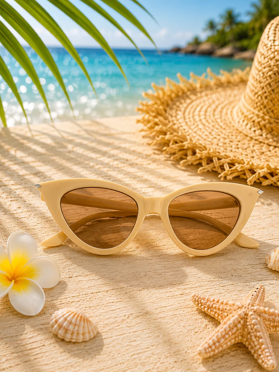 Gafas de Sol Cat Eye Ivory