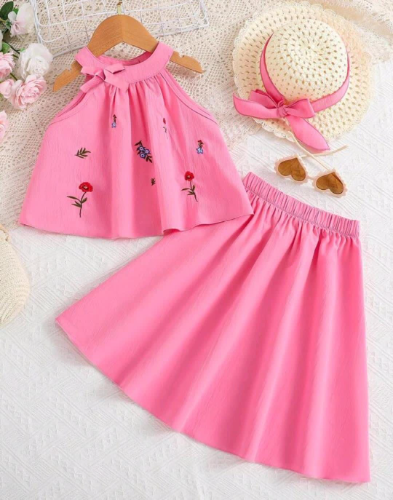 CJ de falda y blusa + sombrero