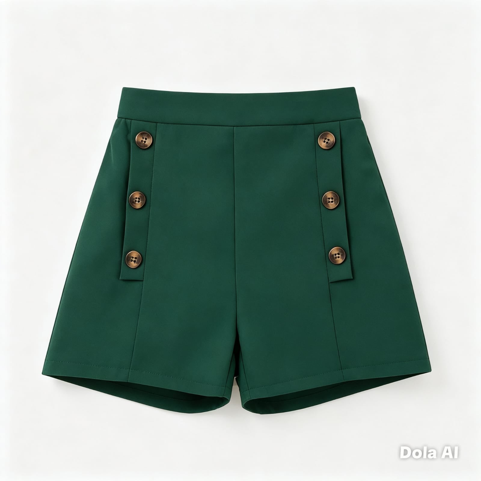 Conjunto niña Short verde y Blusa rayas
