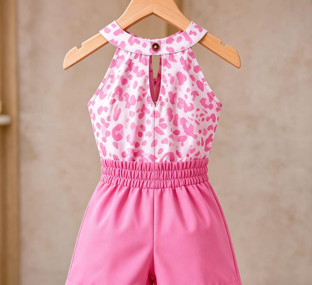 Conjunto para Niña con Short y Blusa Animal Print