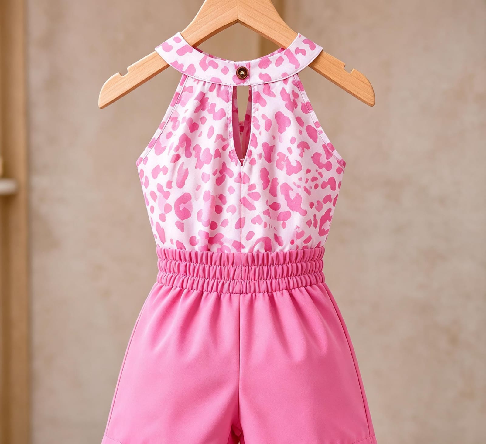 Conjunto para Niña con Short y Blusa Animal Print