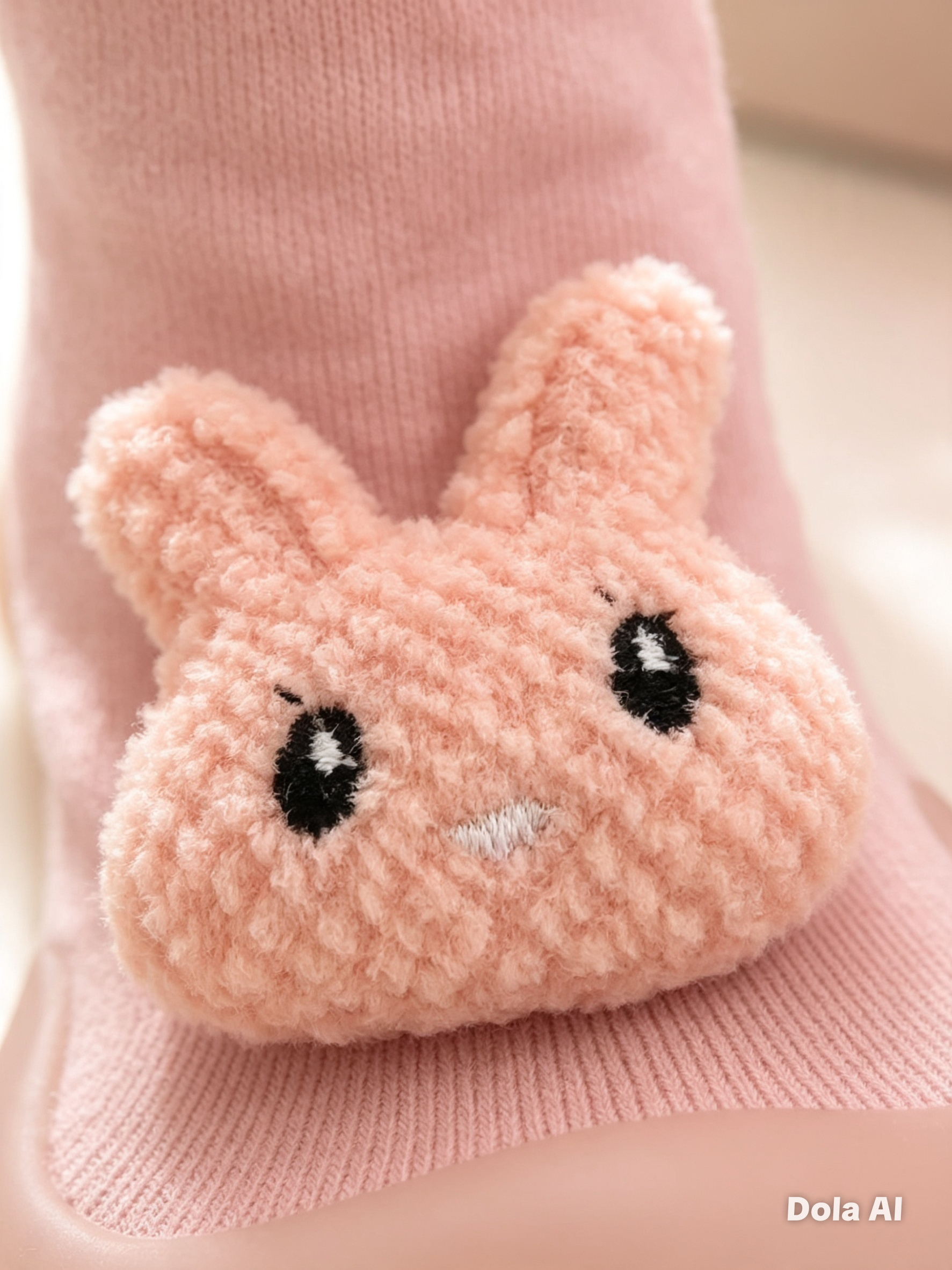 Medias Antideslizantes Plush Conejita para Bebé