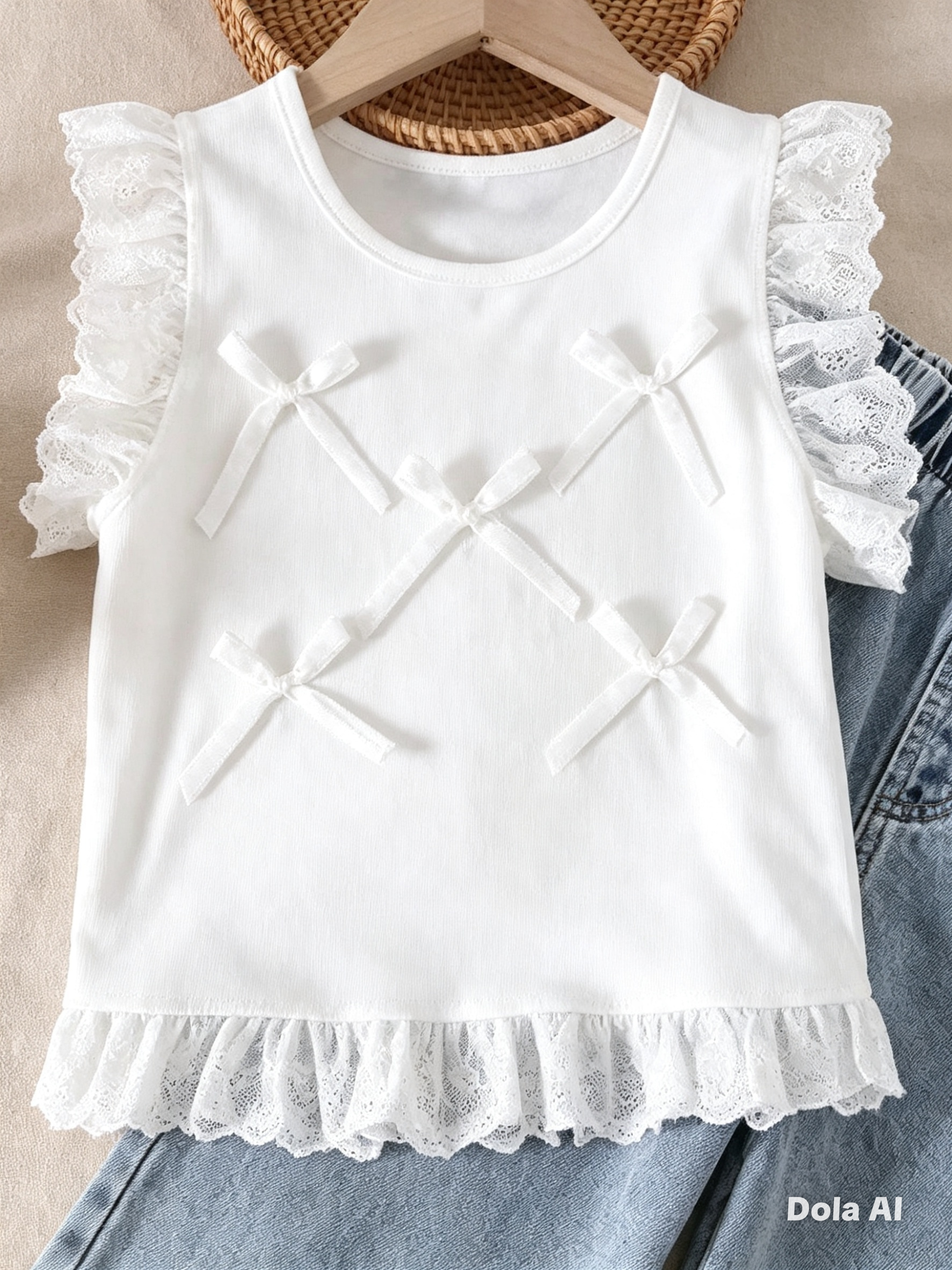 Conjunto Encanto Denim & Encaje