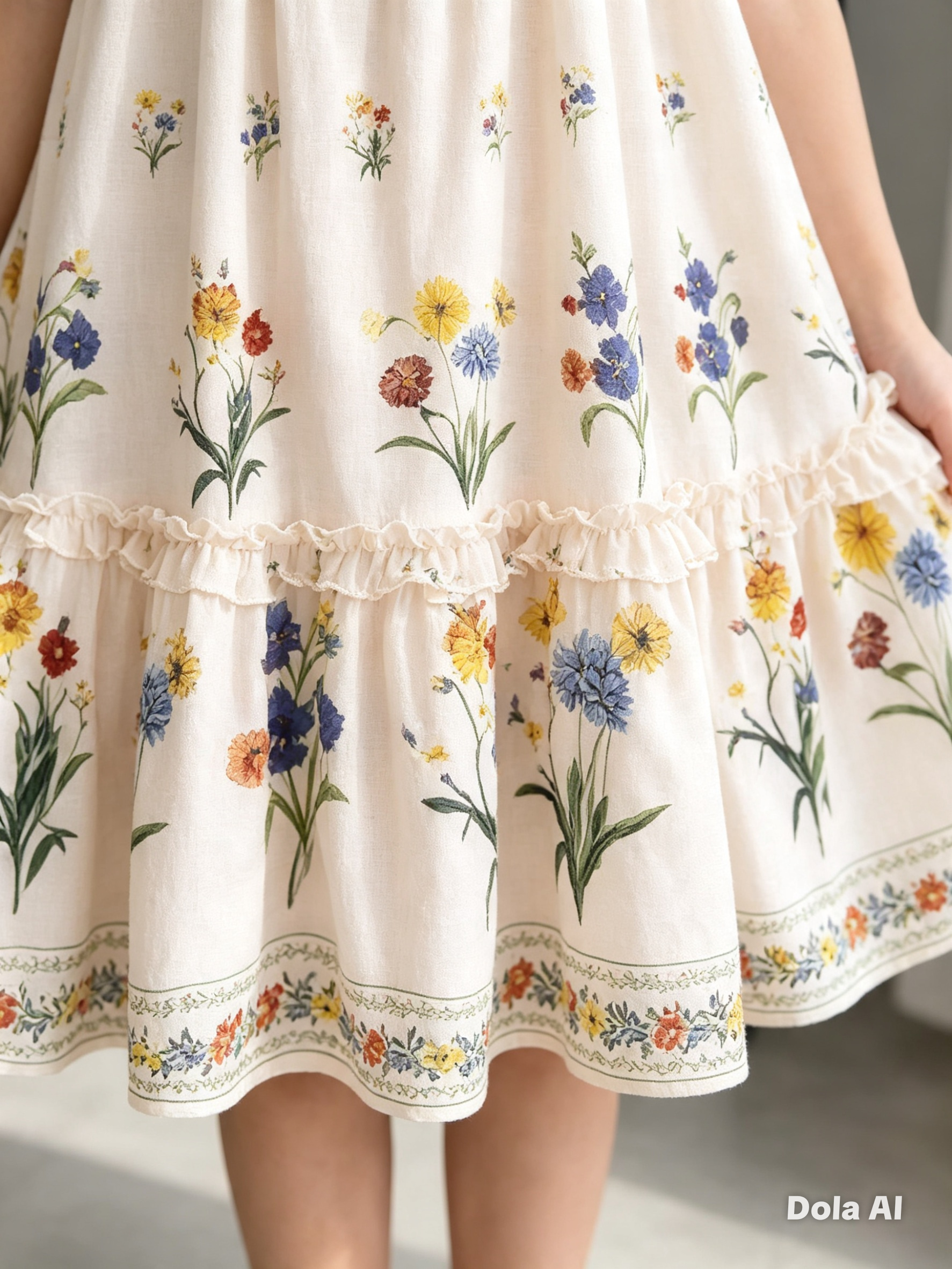 Vestido Infantil Jardín Encantado Floral