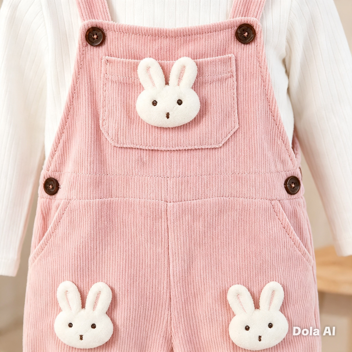 Overol Bunny Corduroy Delight