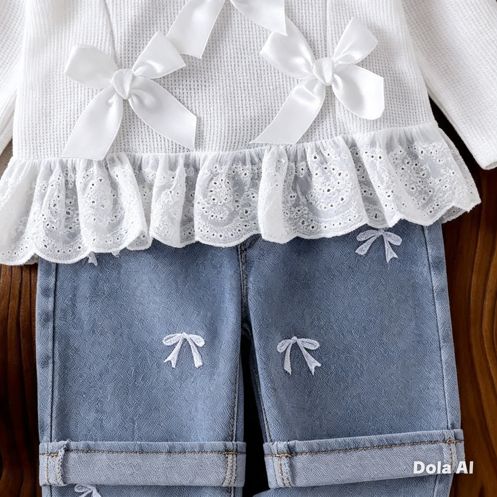 CONJUNTO “LAZOS DE ENCANTO” DENIM