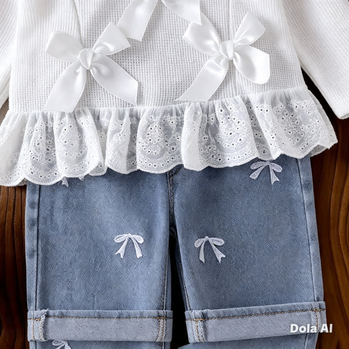 CONJUNTO “LAZOS DE ENCANTO” DENIM