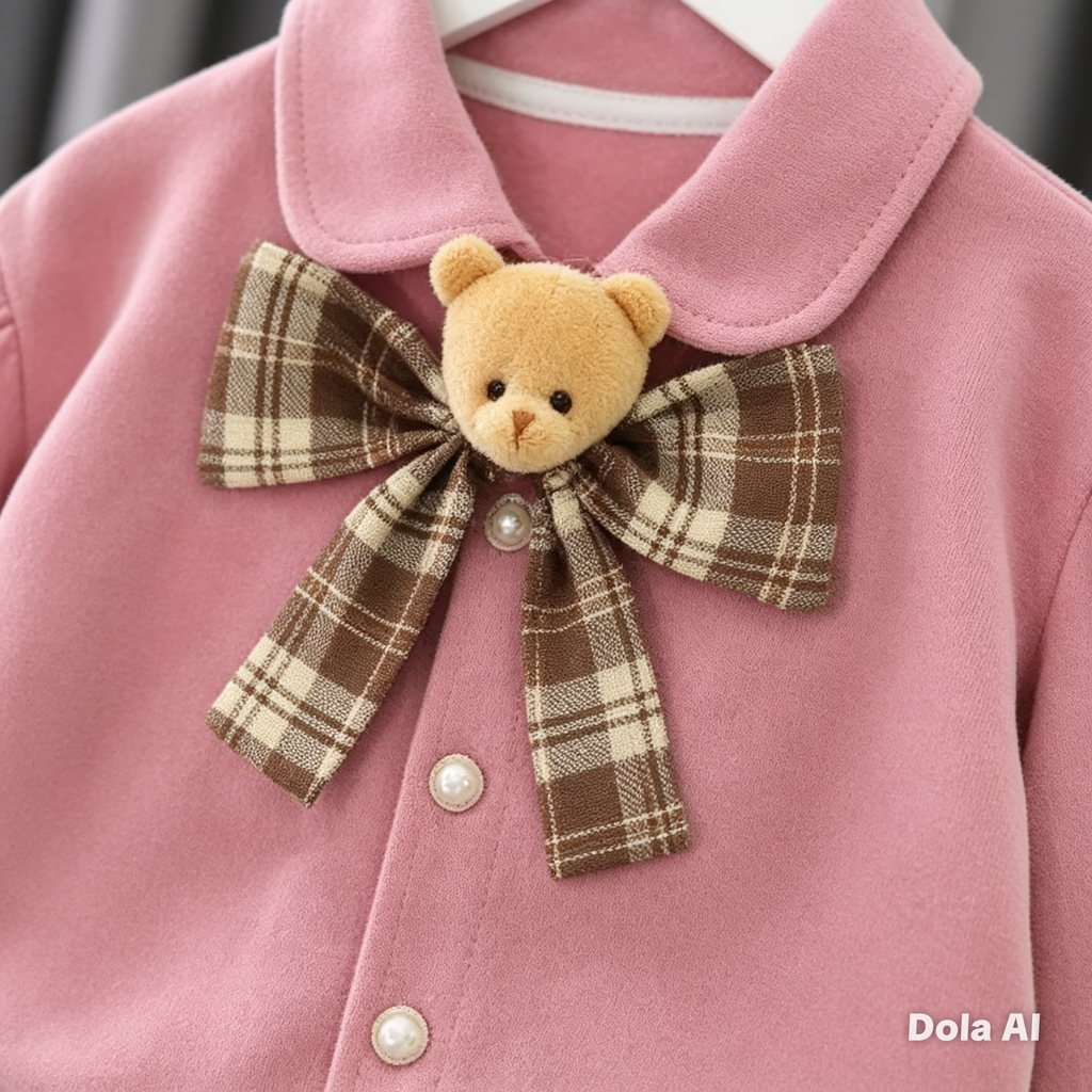 Conjunto Preppy Teddy: Dulzura y Elegancia