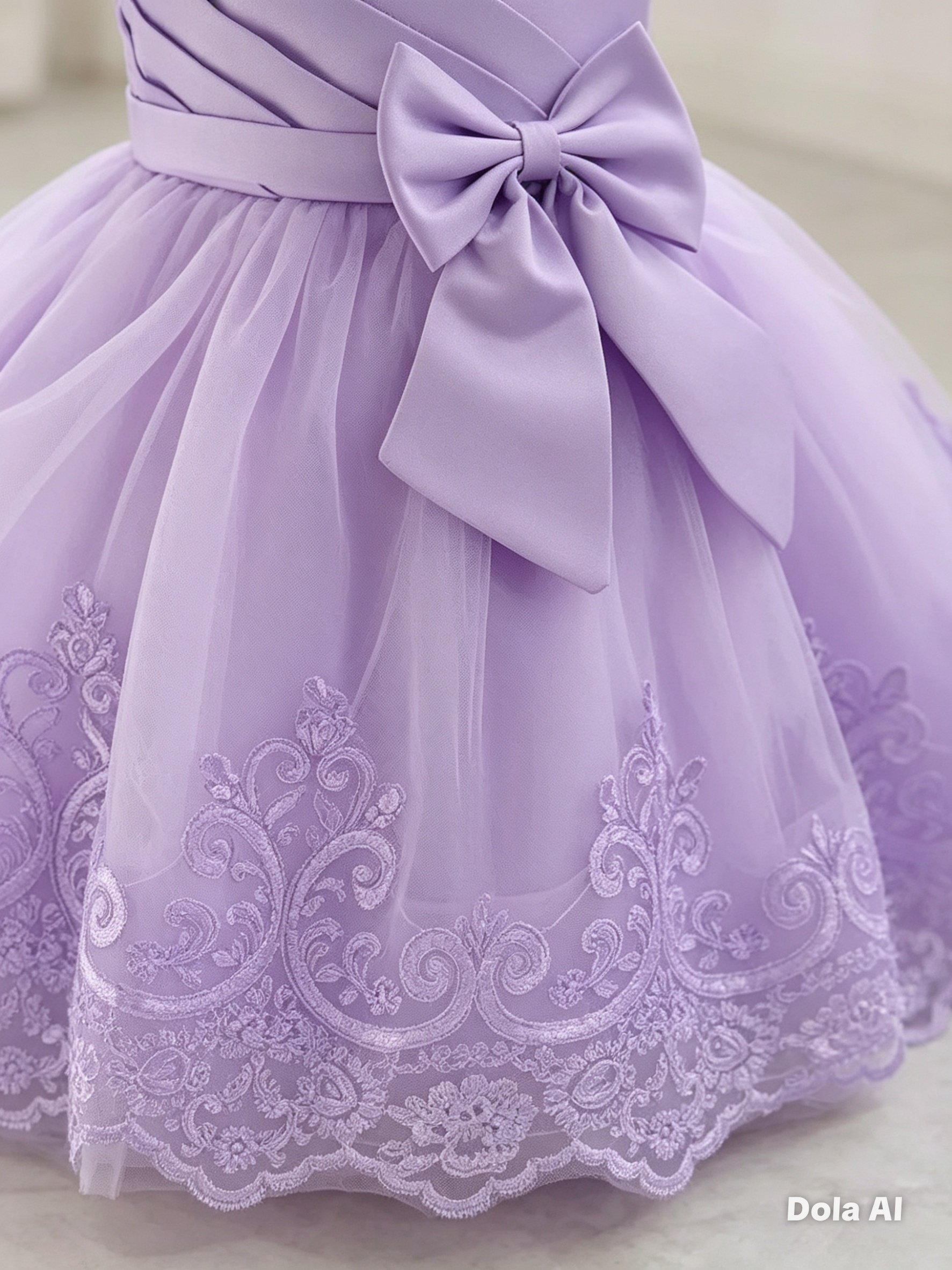 Vestido Infantil Princesa Lavanda Encantada