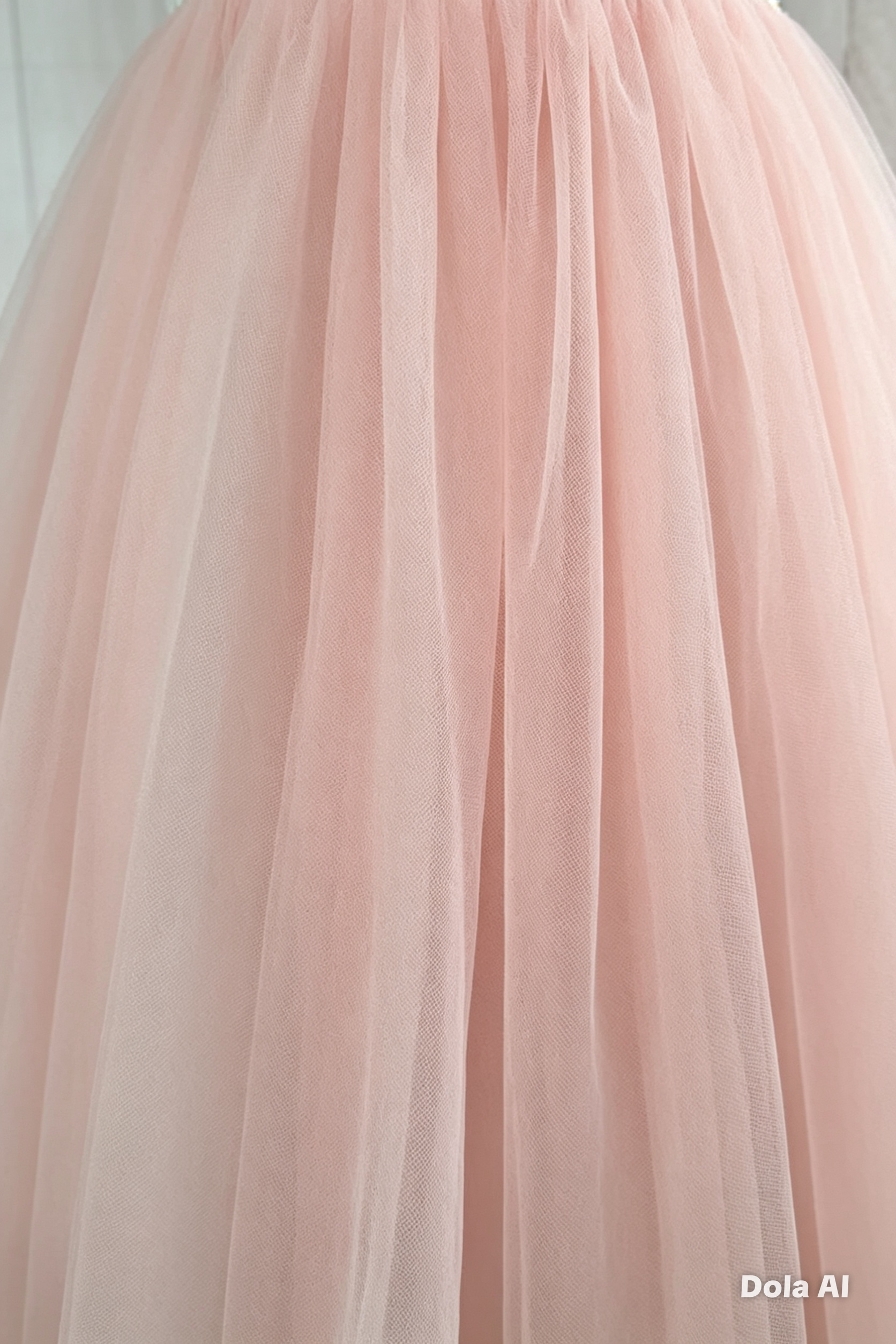 Vestido rosa con encaje