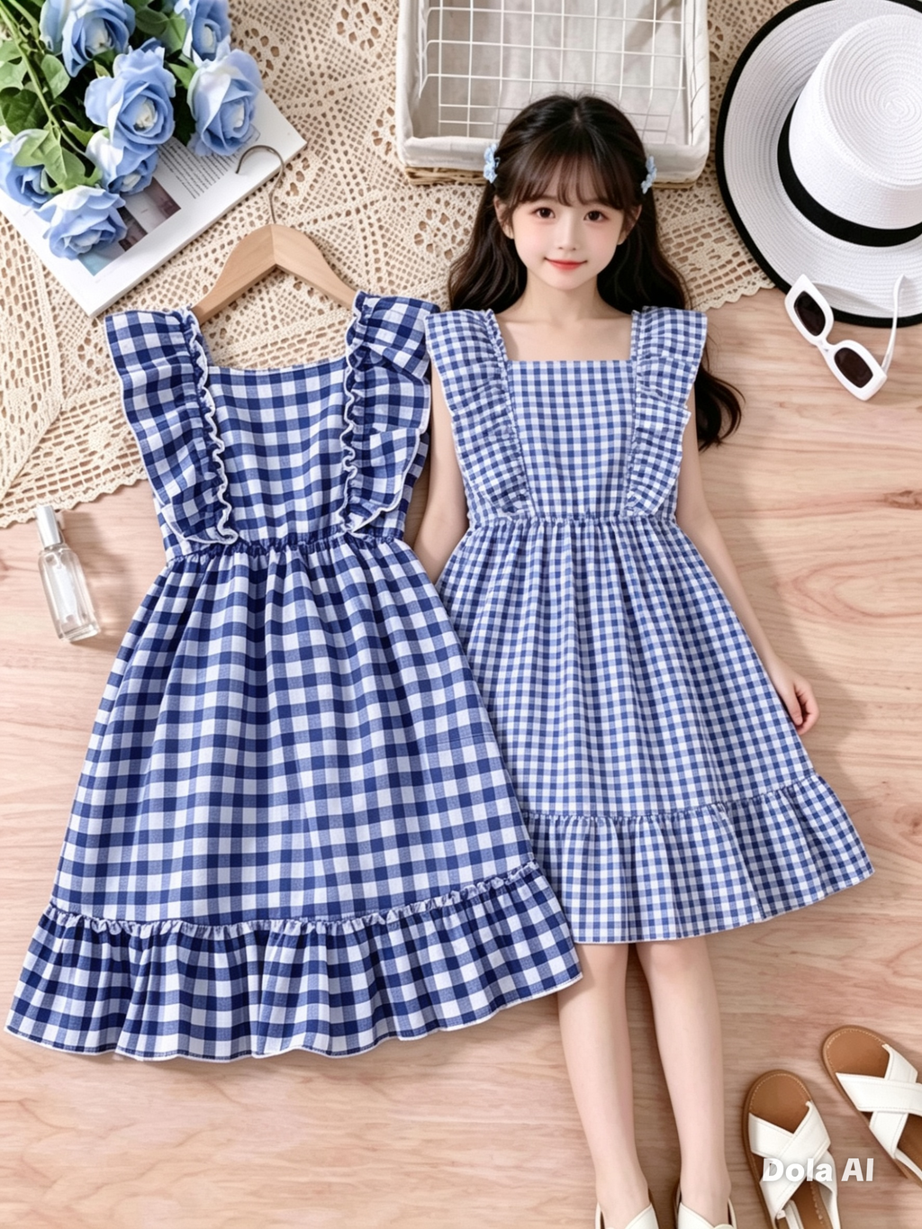 Vestido “Dulce Campiña Azul”