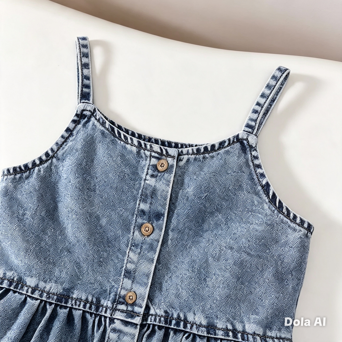 Conjunto Total Denim Peplum & Ruffles