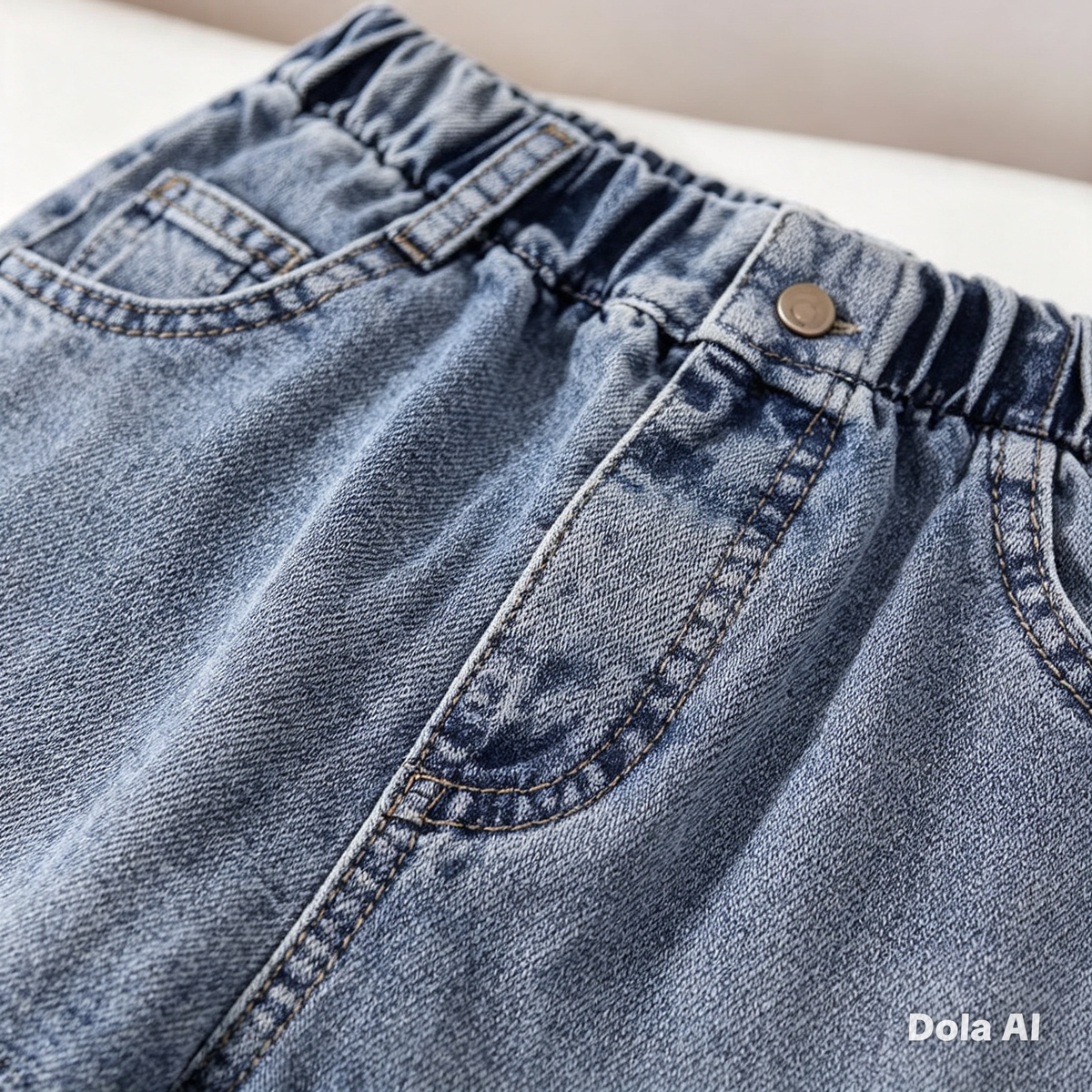 Conjunto Total Denim Peplum & Ruffles