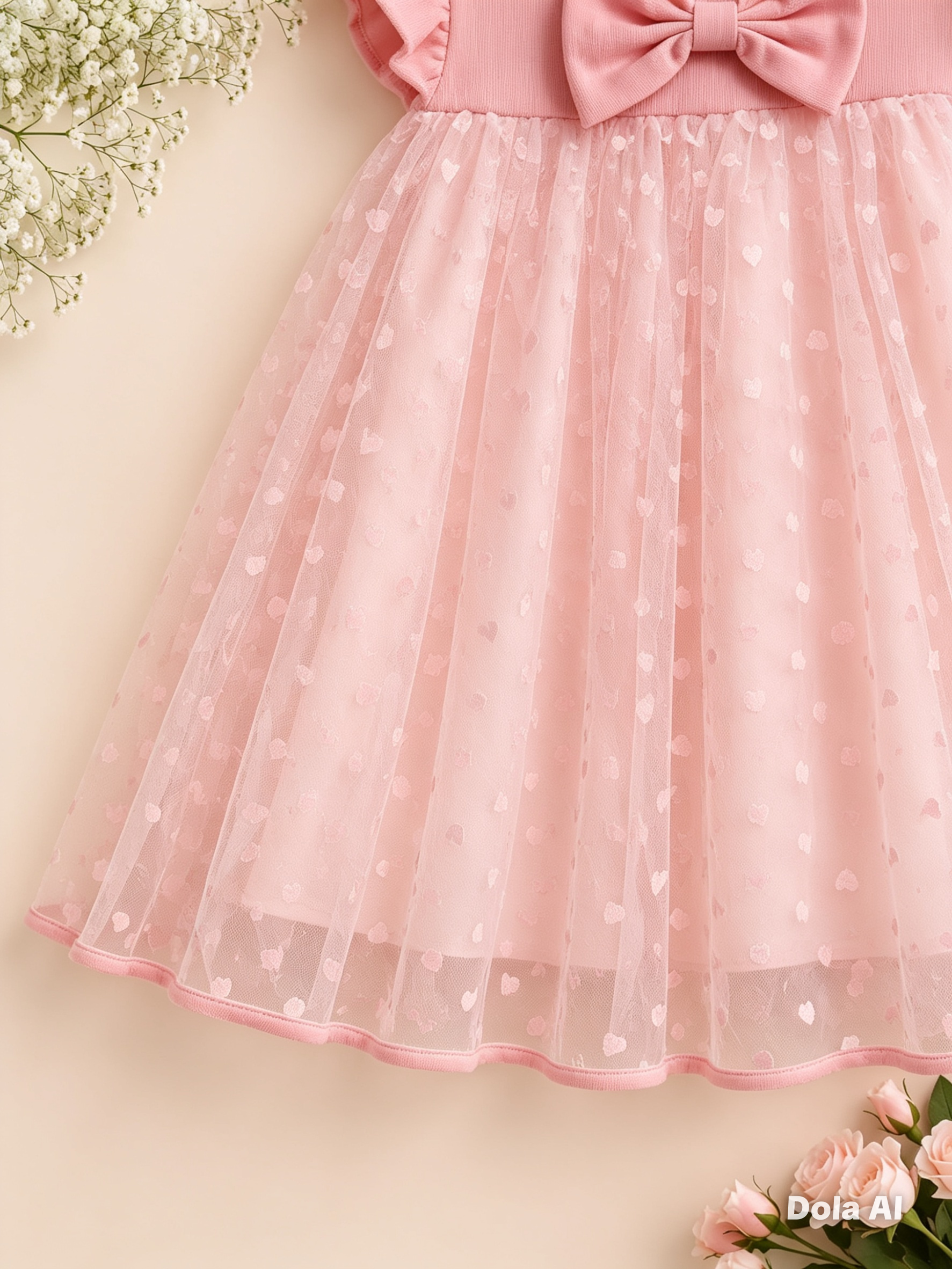 Vestido Encanto de Corazones Rosa