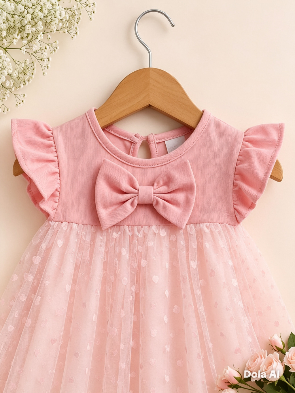 Vestido Encanto de Corazones Rosa