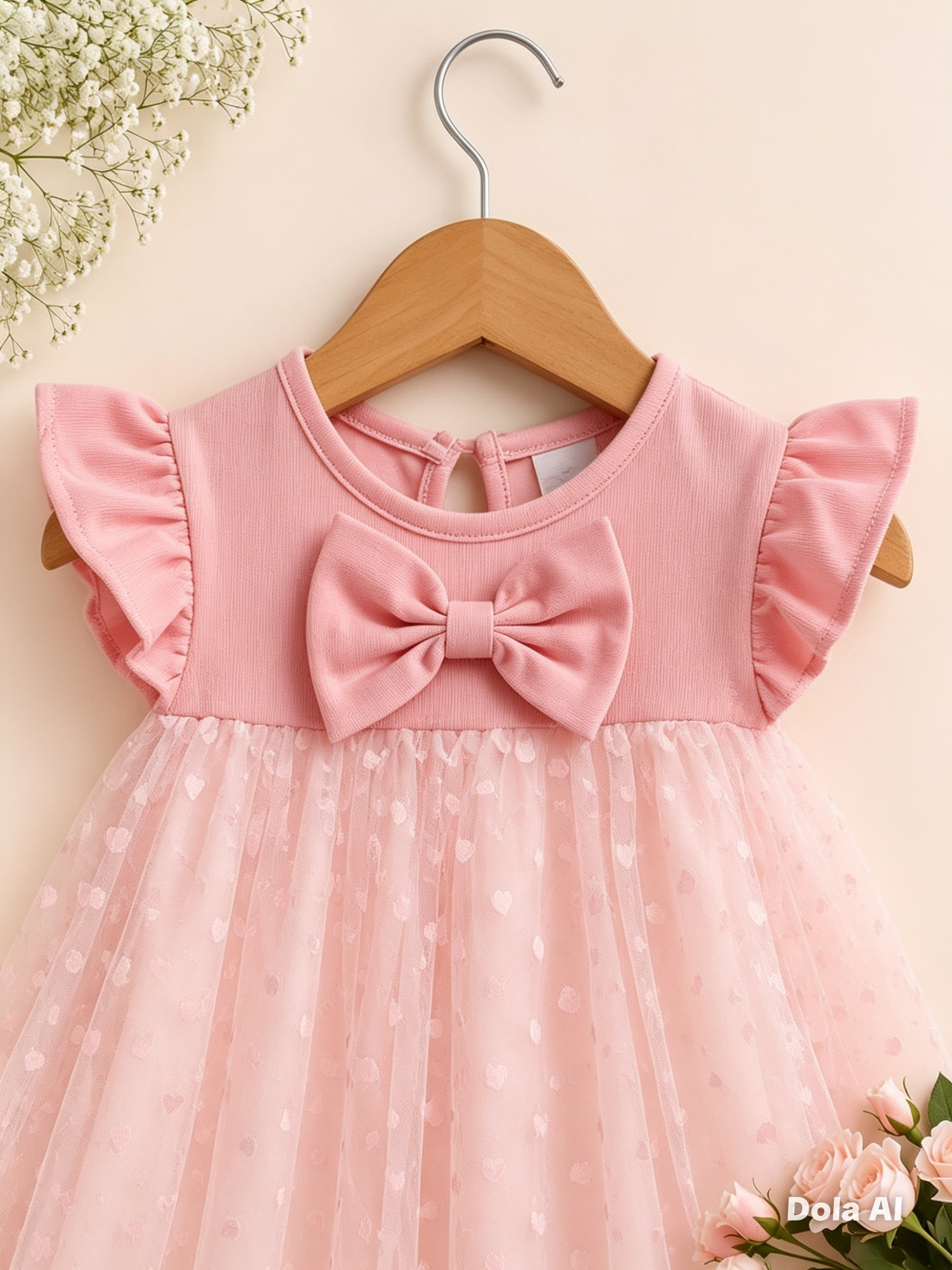 Vestido Encanto de Corazones Rosa