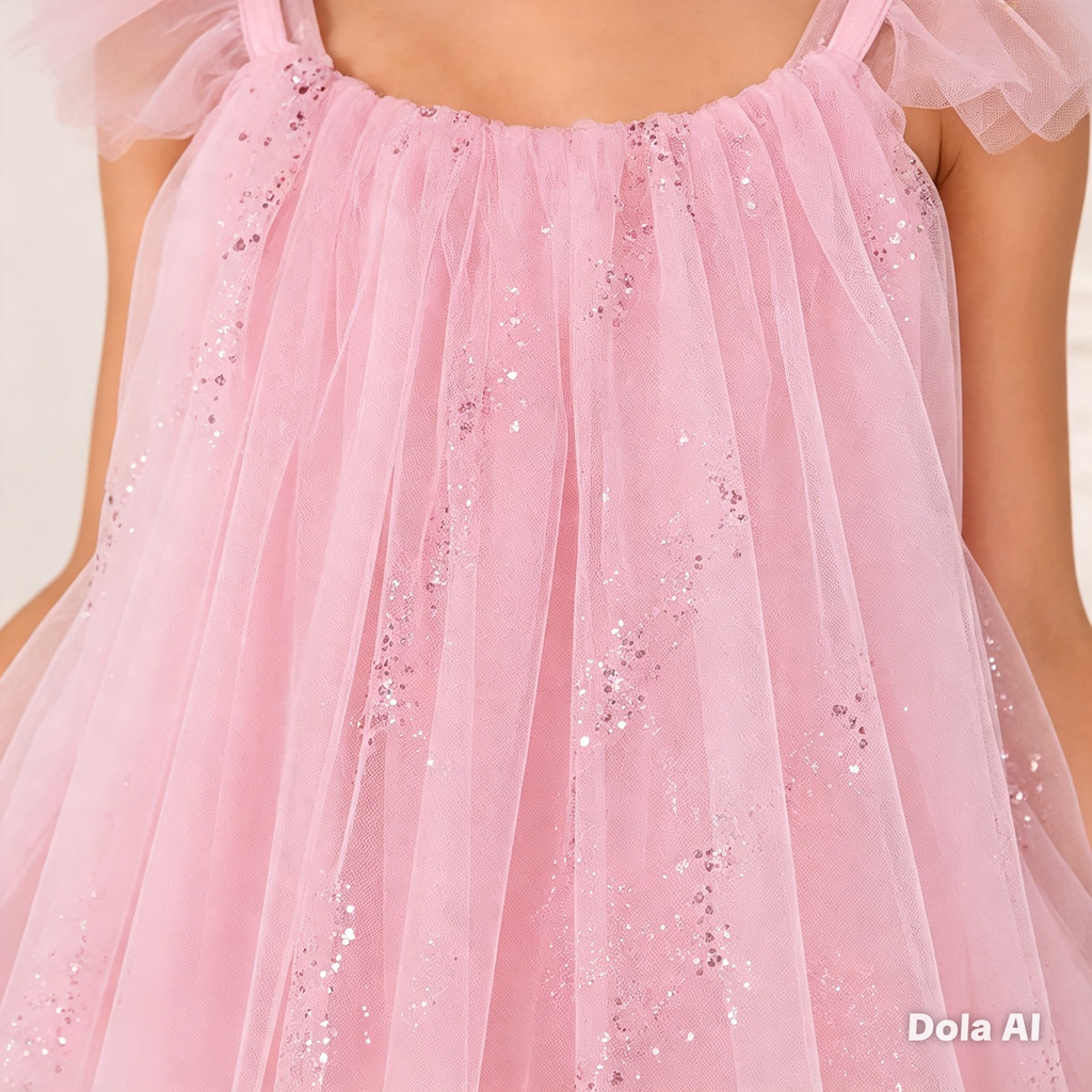 Vestido Ensueño de Tul Estrellado