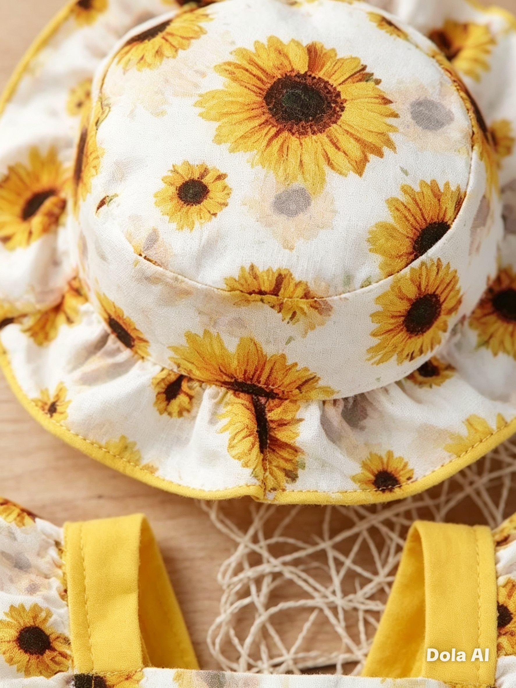 Asoleador girasoles con sombrero