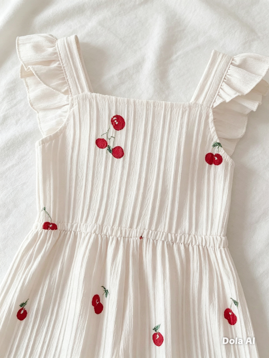 Enterizo Niña Estampado de Cerezas