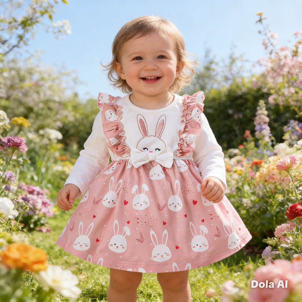 Vestido bebe conejita dulce encanto