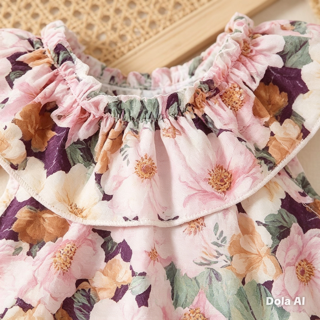 Conjunto de short rosa y blusa floral